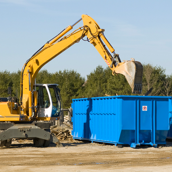 what size residential dumpster rentals are available in Clearlake CA